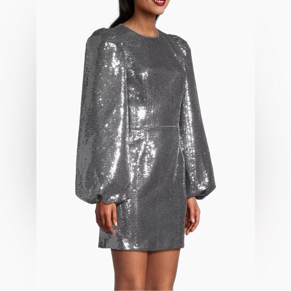 Toccin Thais Sequined Backless Sheath Dress size 10 - Picture 4 of 12